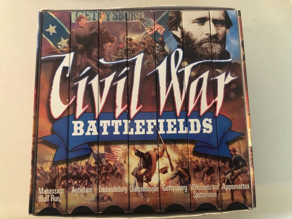 Civil War Battlefields 7 VHS Video Box Set